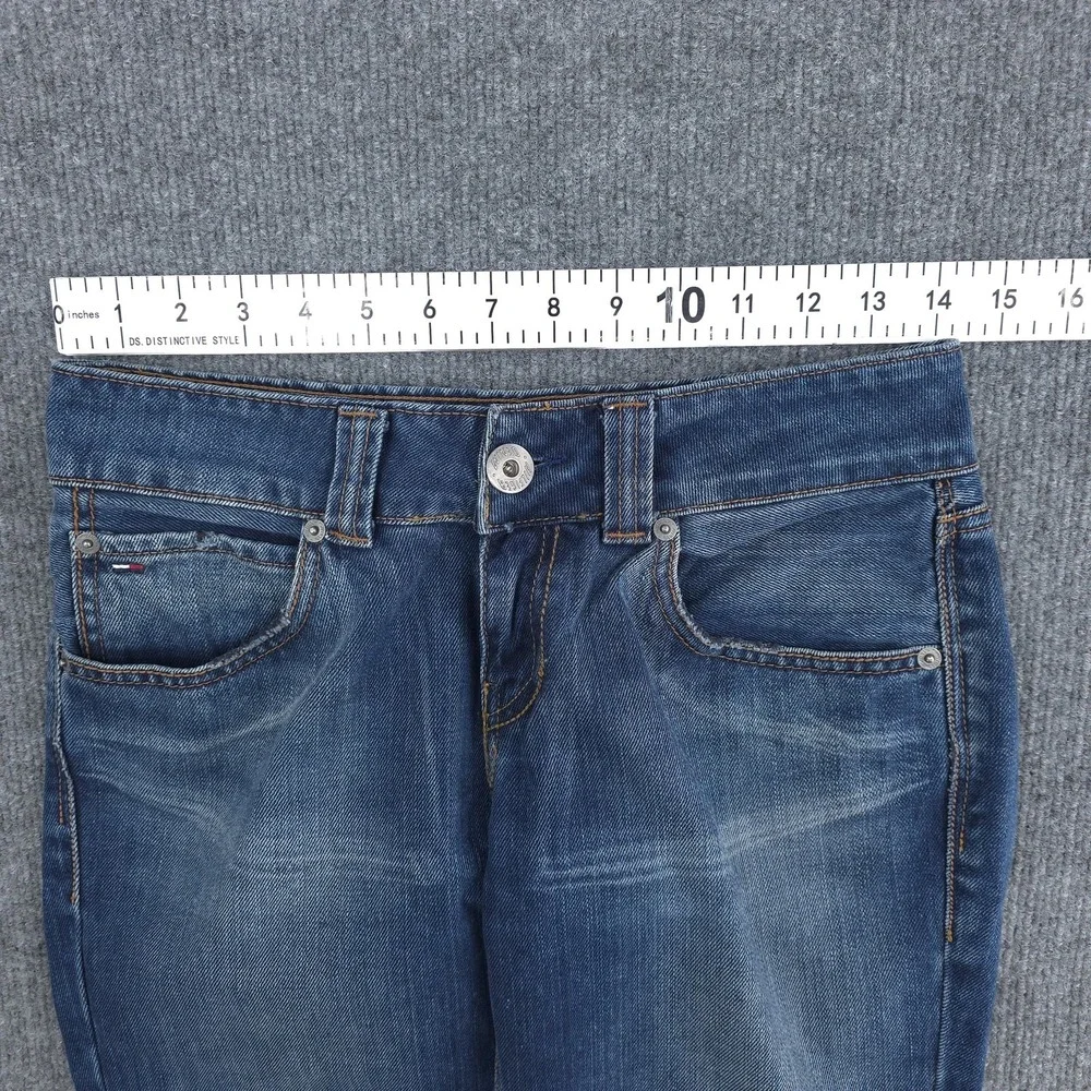 VINTAGE Tommy Hilfiger‎ Sally Jeans Womens 29x30 Blue Bootcut Y2K Low Rise Denim